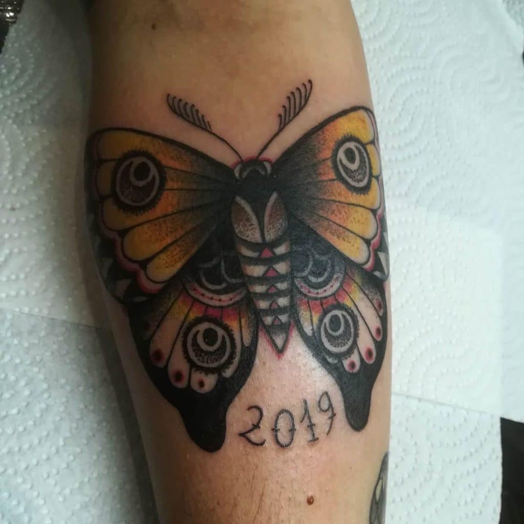 moth tattoo