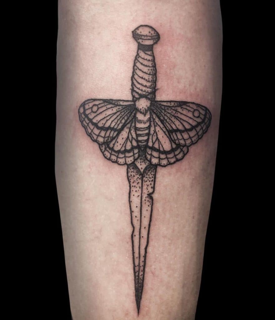 moth tattoo