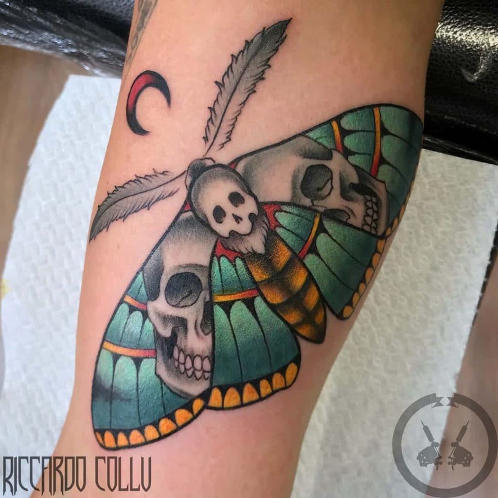 moth tattoo