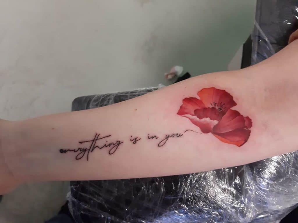 poppy tattoo