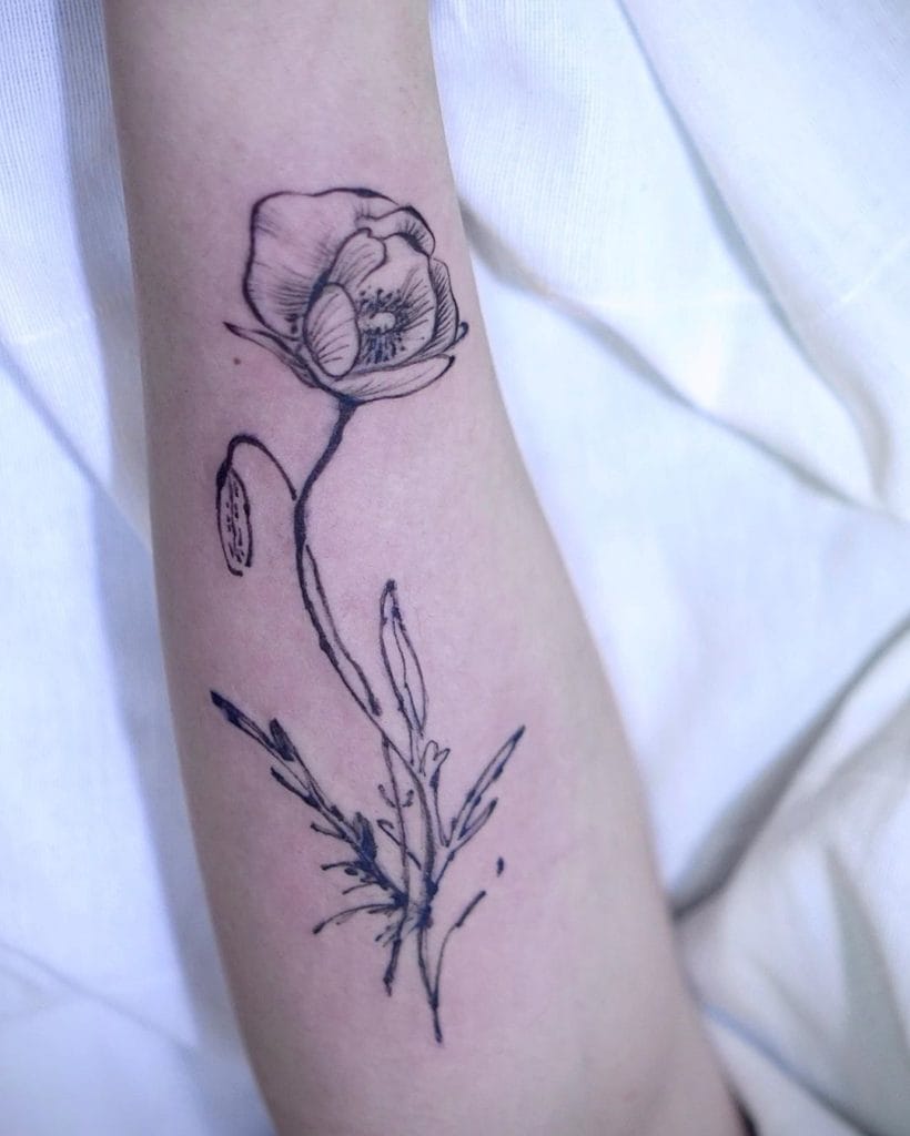 poppy tattoo