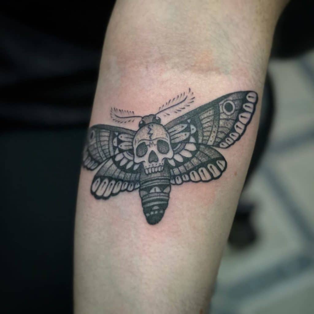 moth tattoo