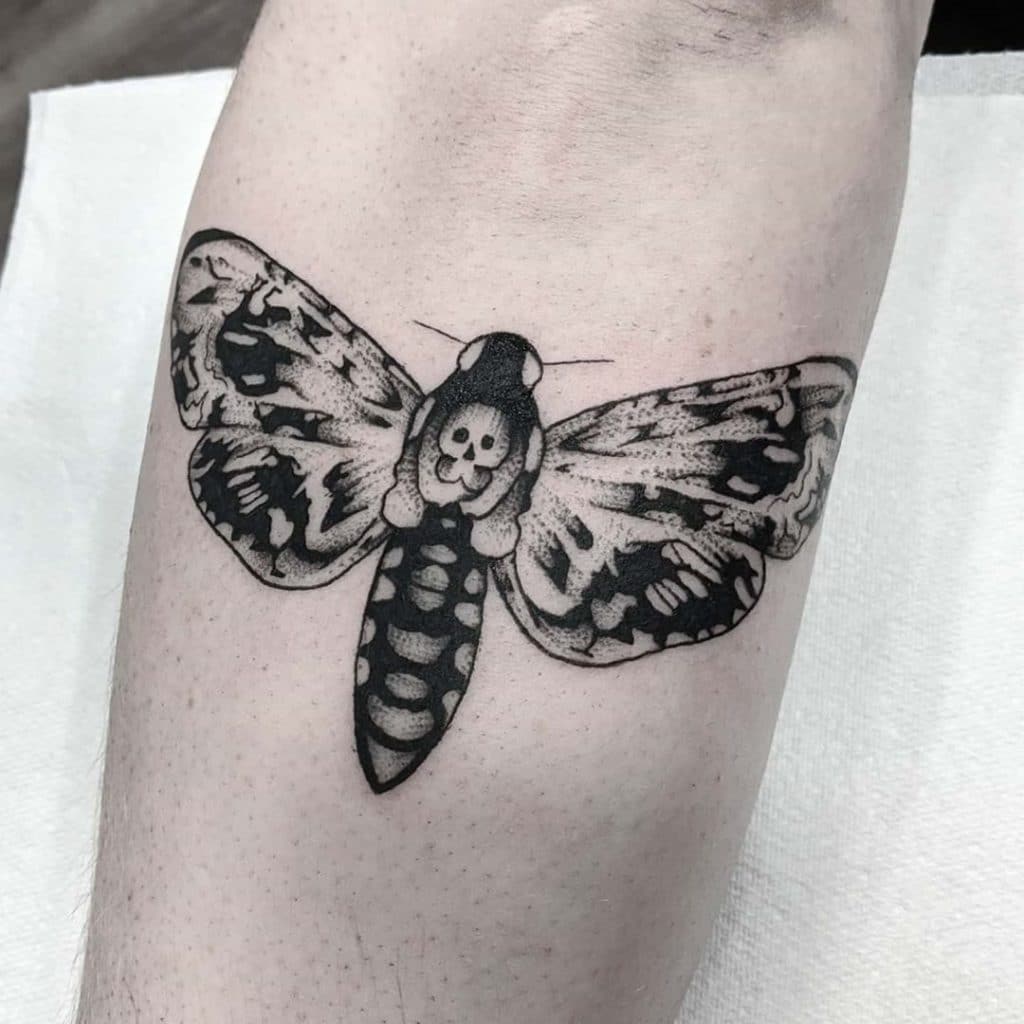 moth tattoo