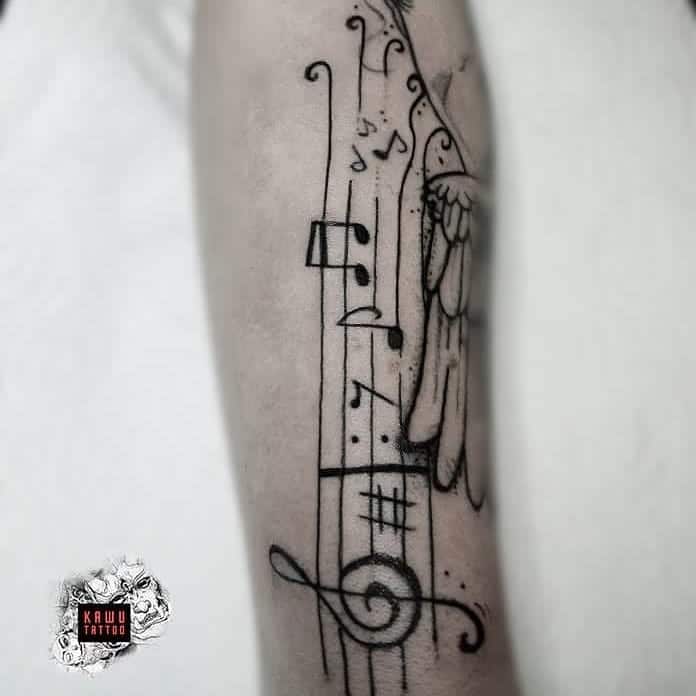 music tattoos