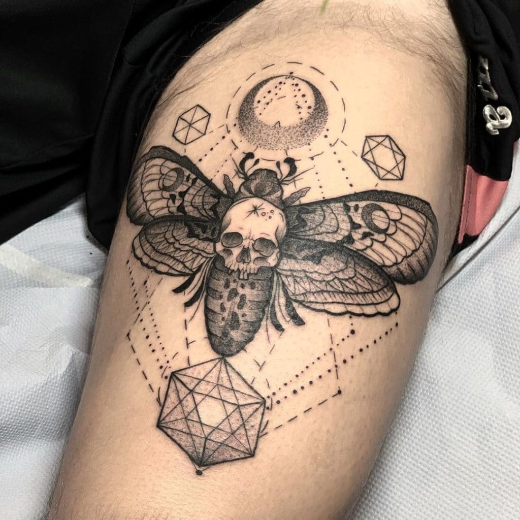 moth tattoo