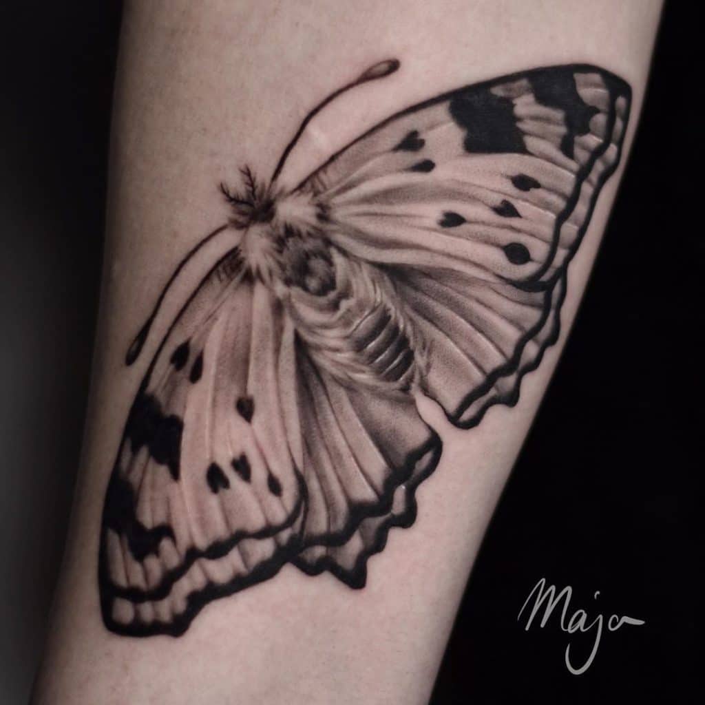 moth tattoo