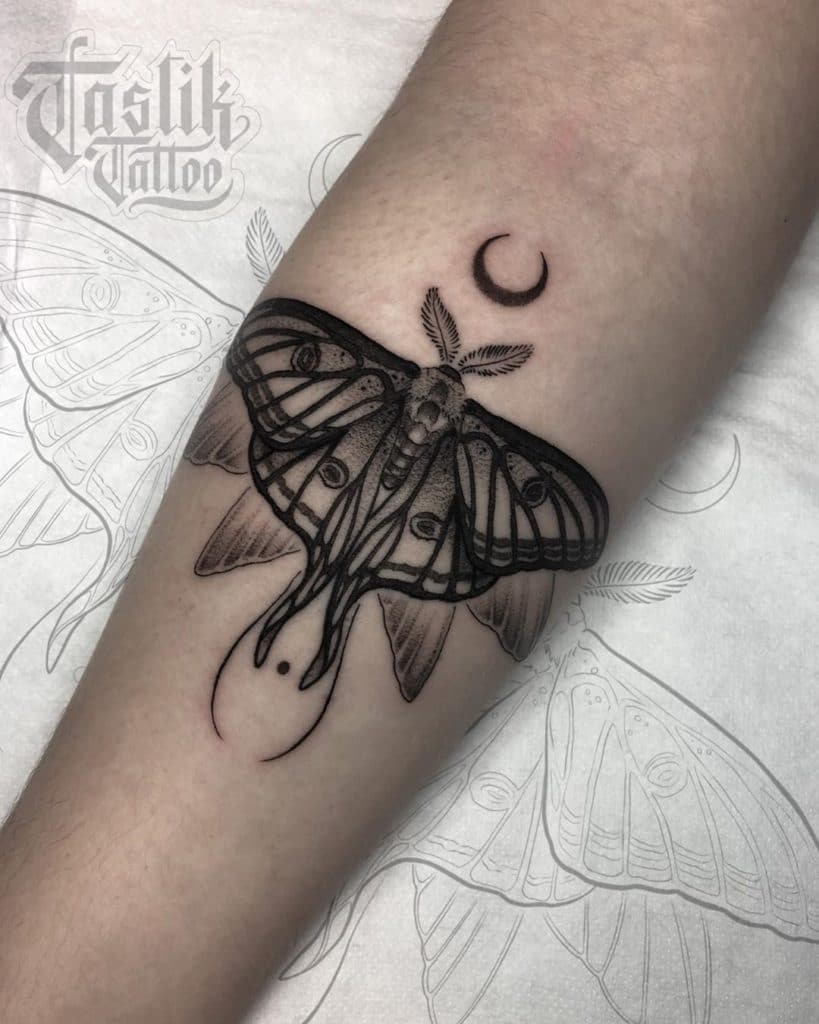 moth tattoo