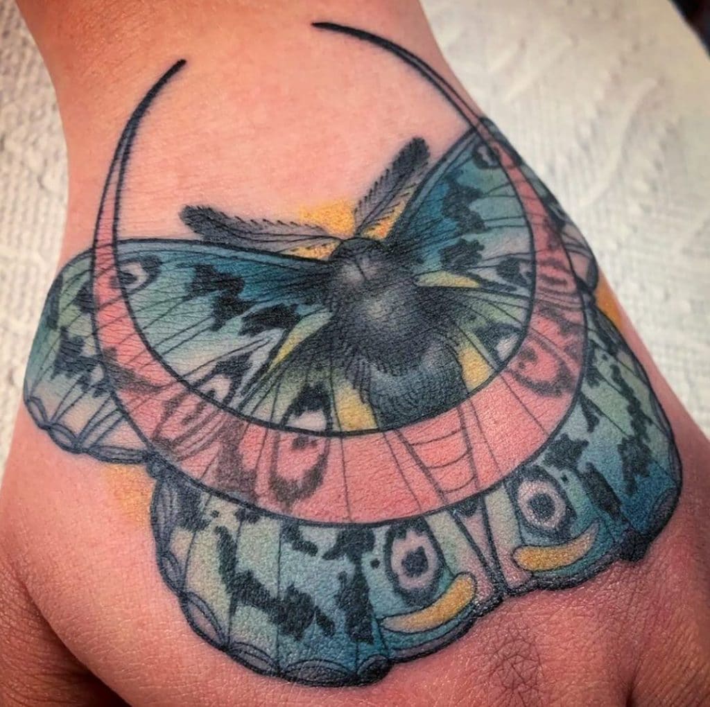 moth tattoo