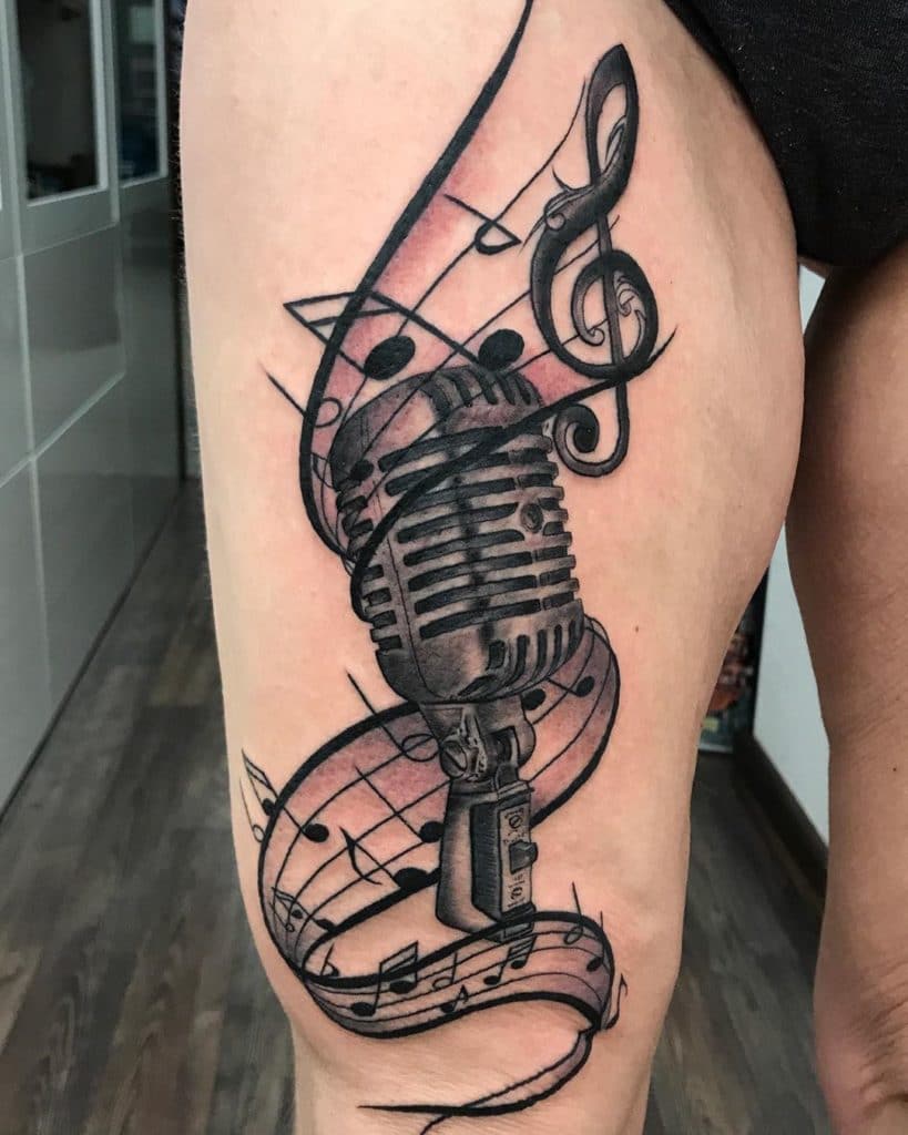 music tattoos