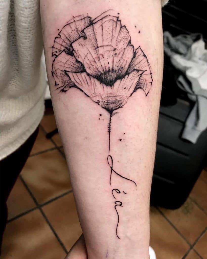 poppy tattoo