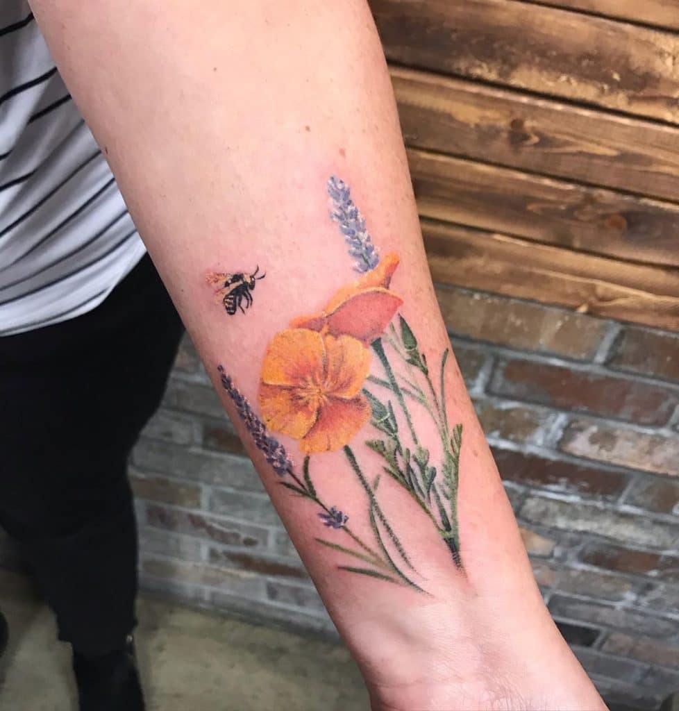 poppy tattoo