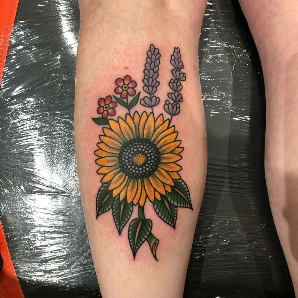 traditional flower tattoo