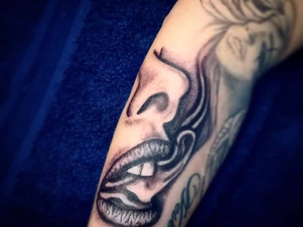 smoke tattoo