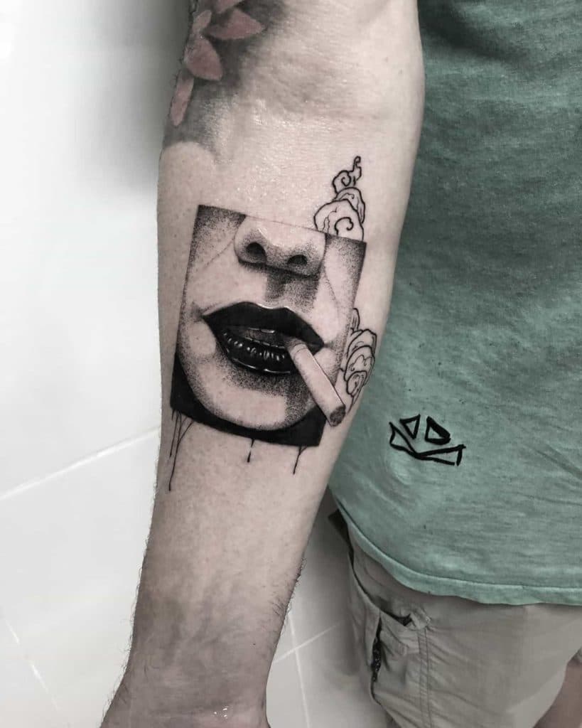 smoke tattoo