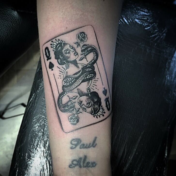 queen of spades tattoo