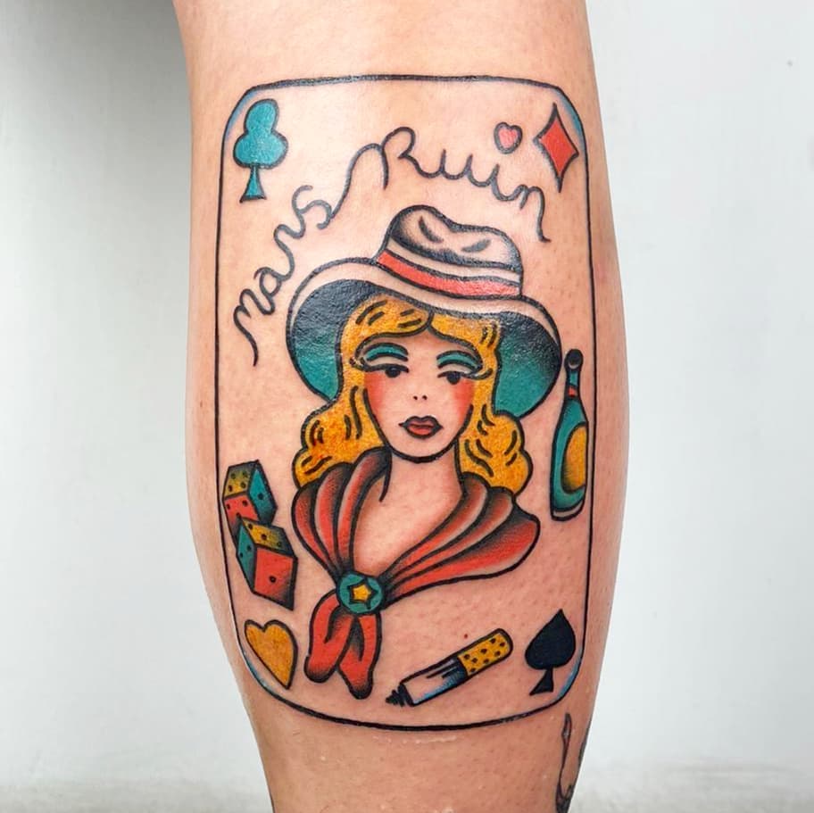 queen of spades tattoo