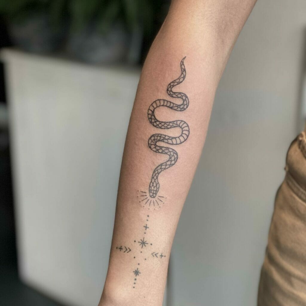 Snake Arm Tattoo