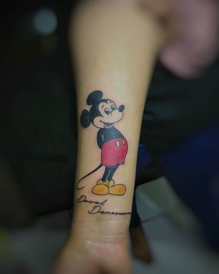 mickey mouse tattoo