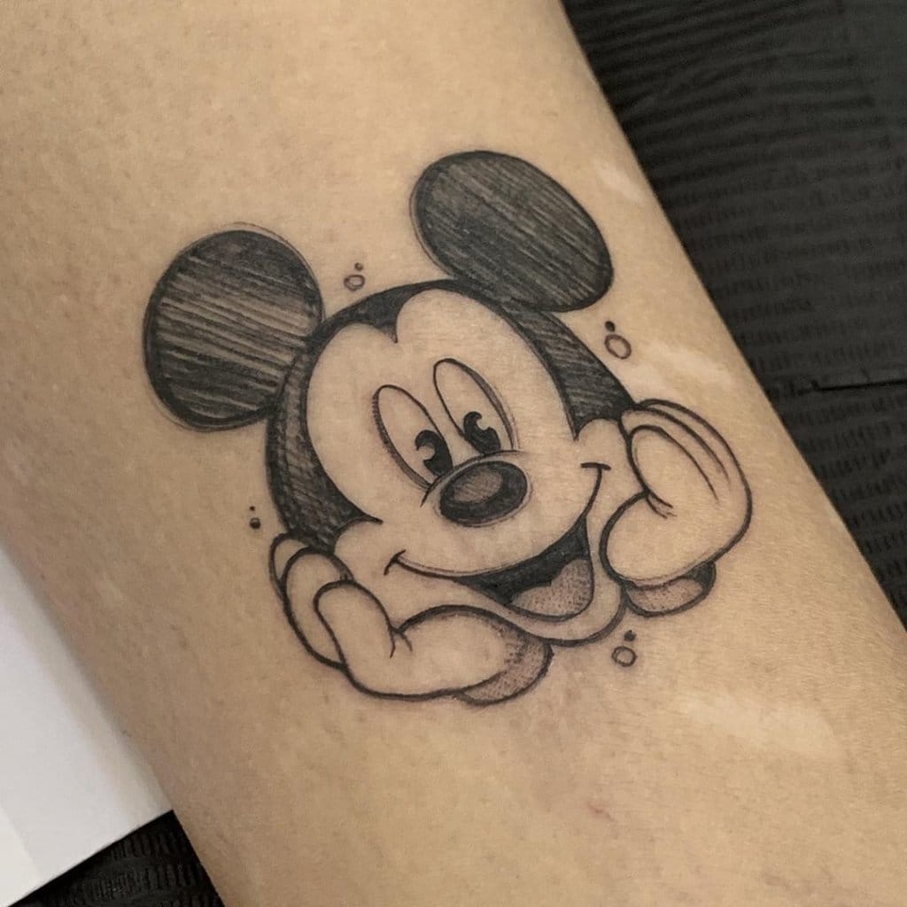 mickey mouse tattoo