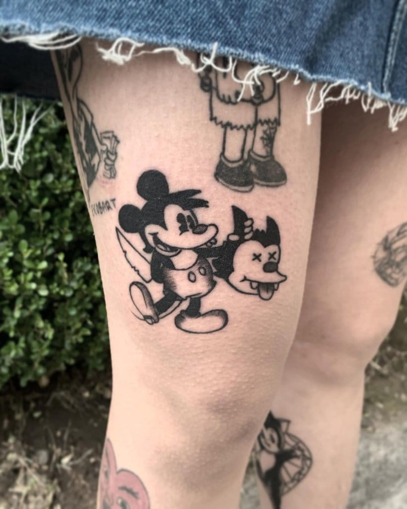 mickey mouse tattoo