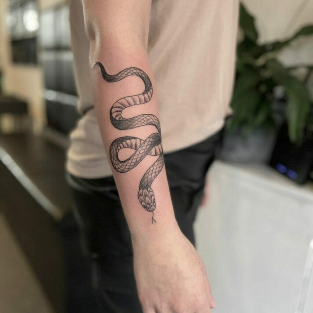 Snake Arm Tattoo