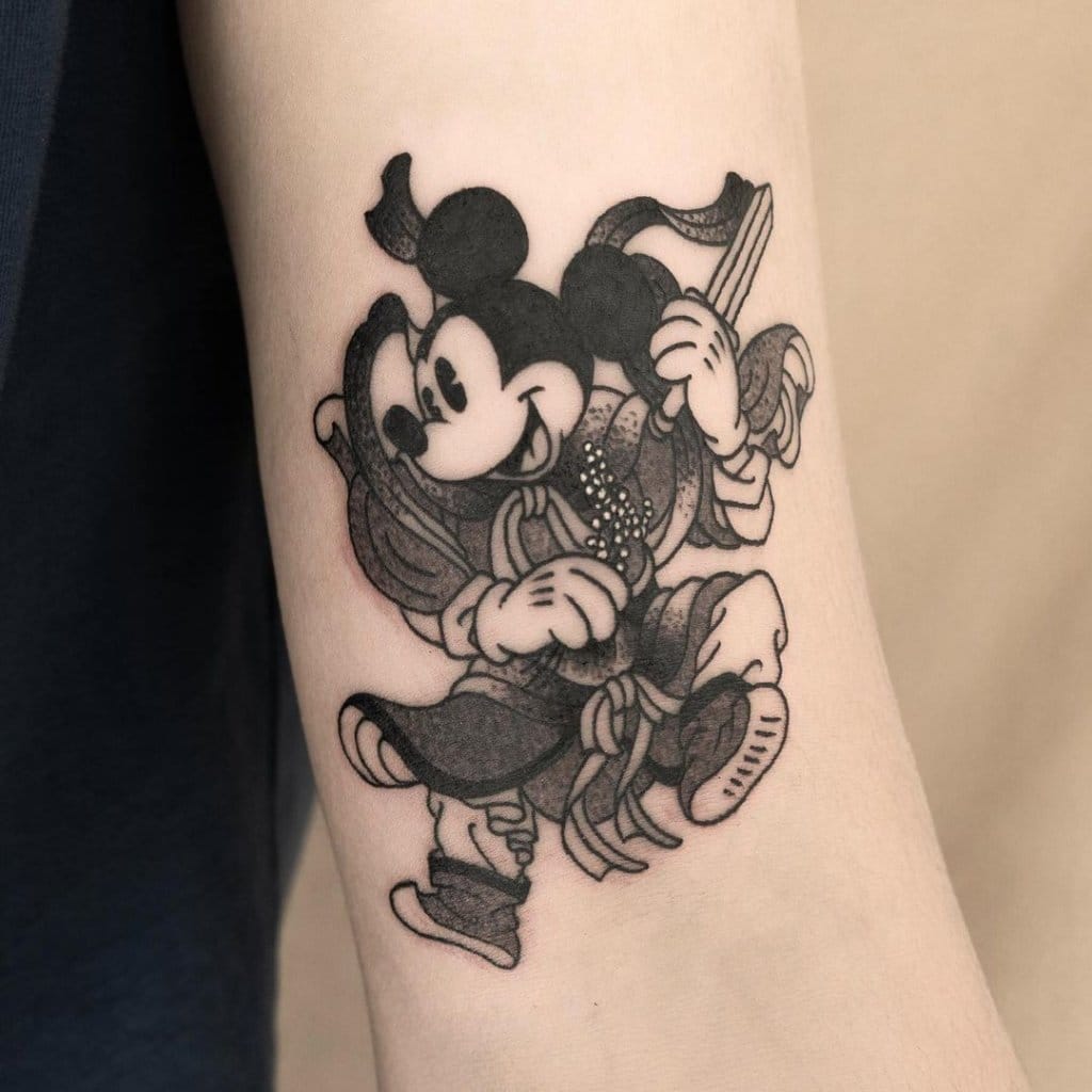 mickey mouse tattoo