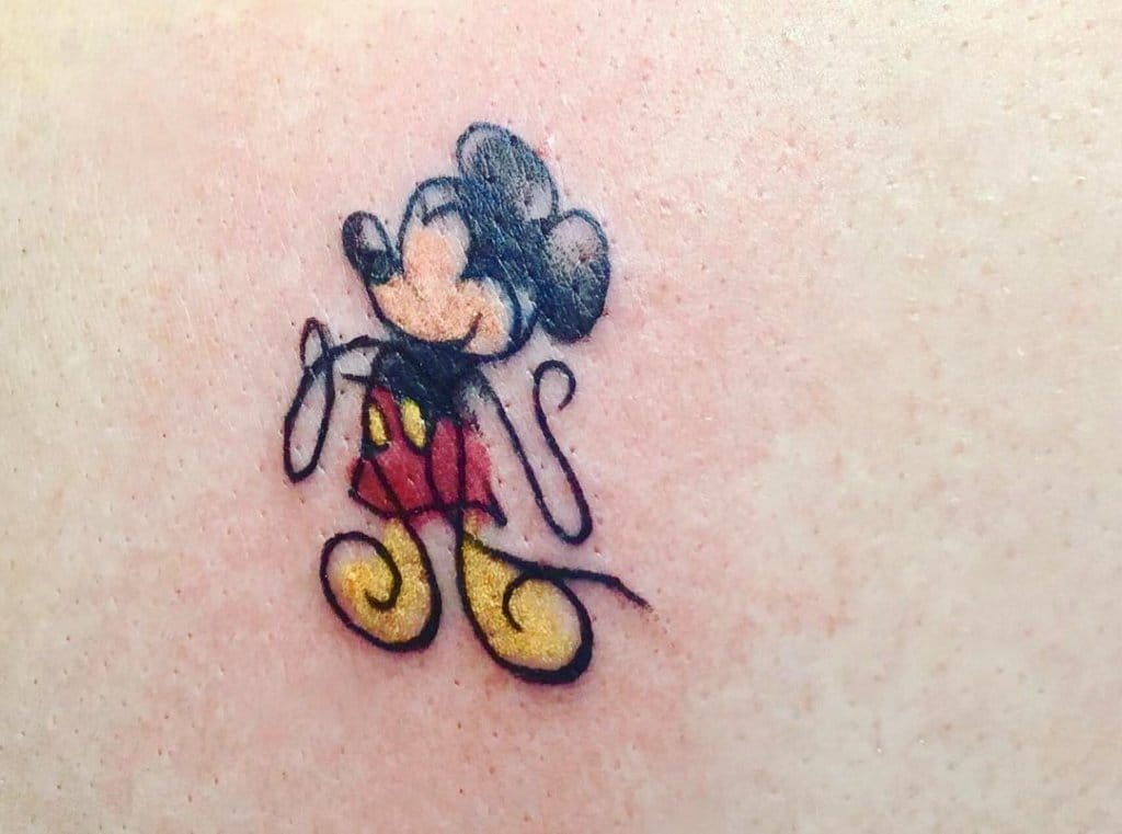 mickey mouse tattoo