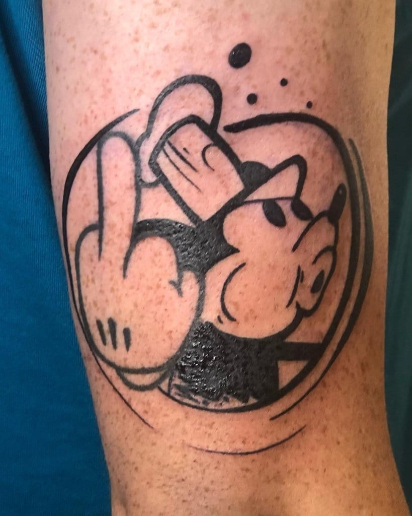 mickey mouse tattoo