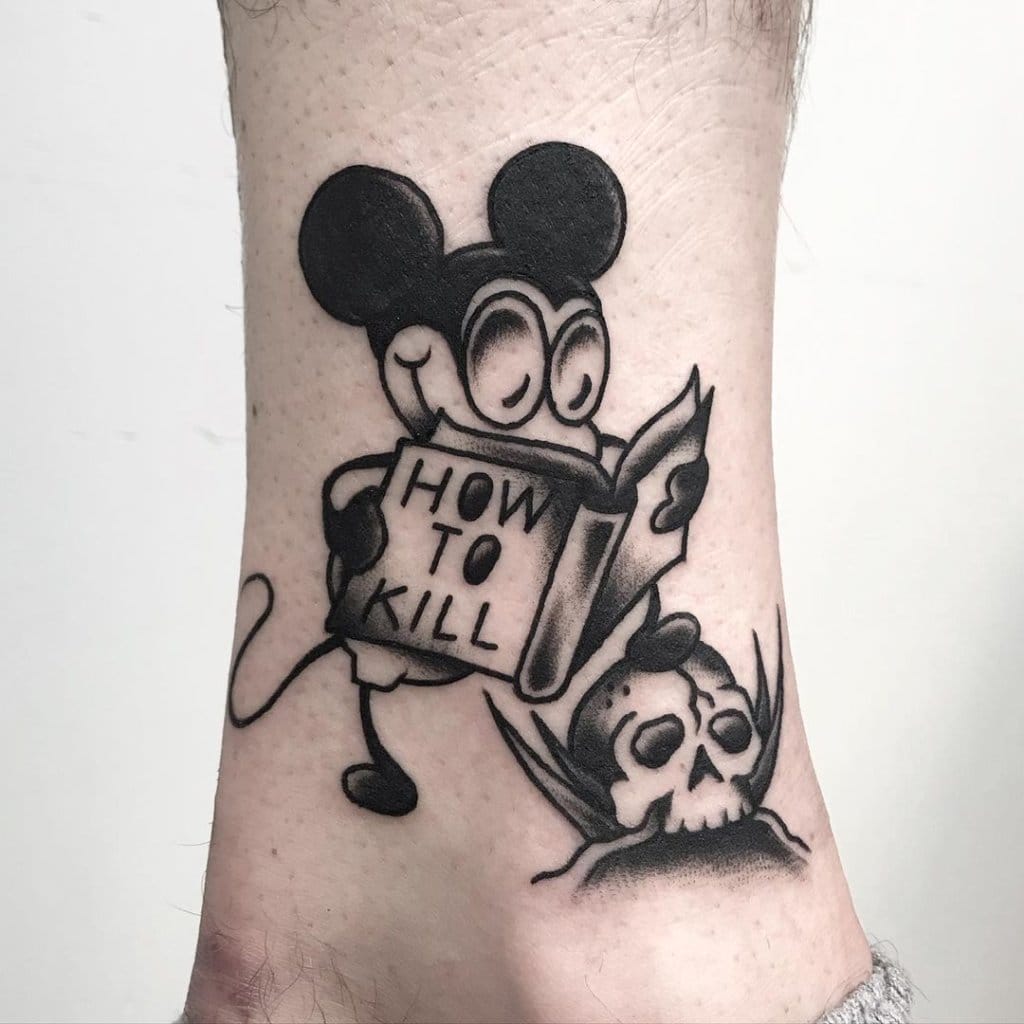 mickey mouse tattoo