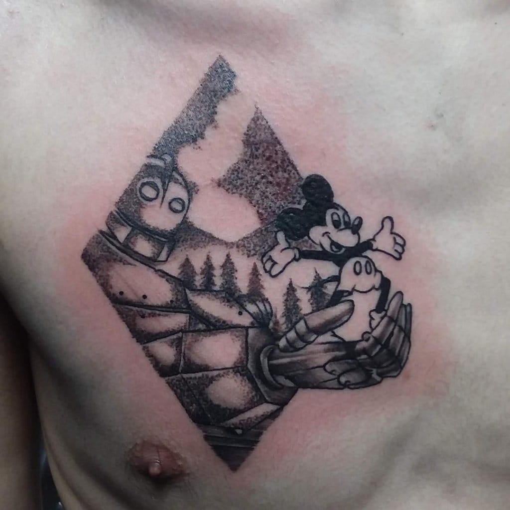 mickey mouse tattoo