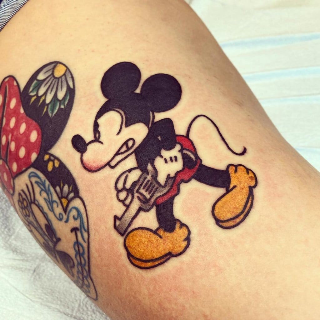 mickey mouse tattoo