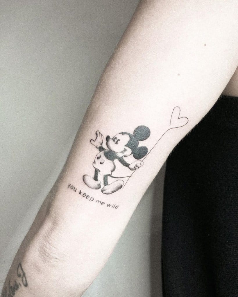 mickey mouse tattoo