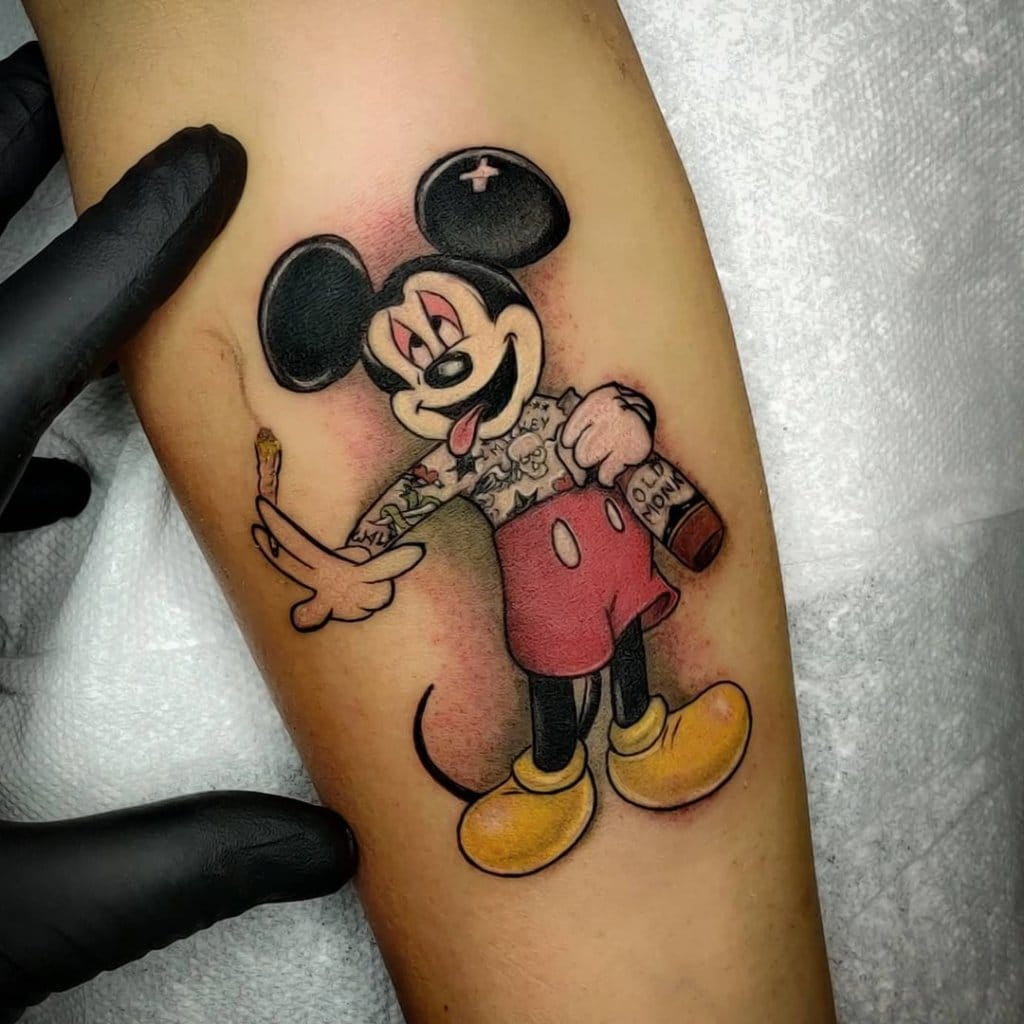 mickey mouse tattoo