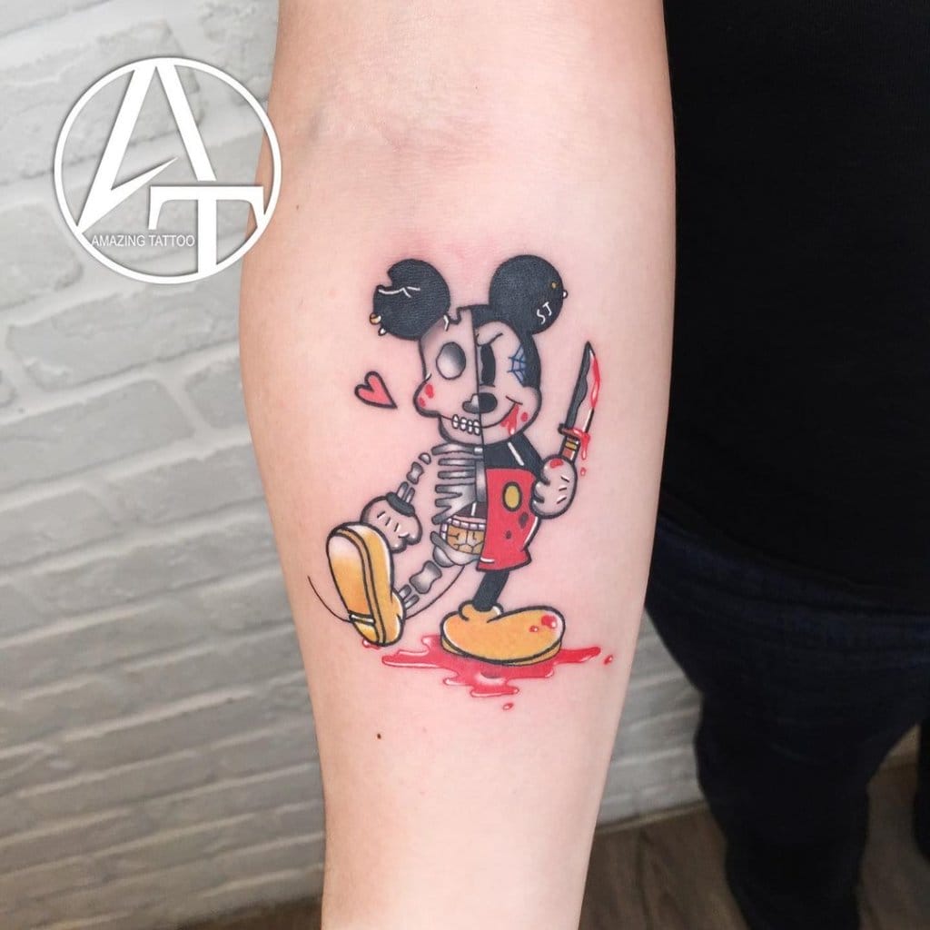 mickey mouse tattoo