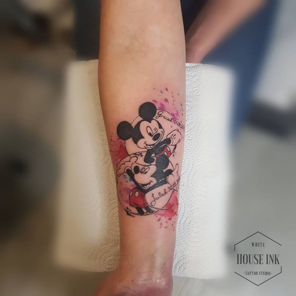 mickey mouse tattoo