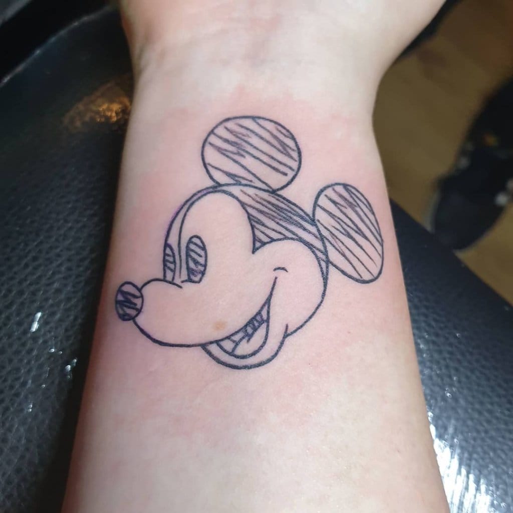 mickey mouse tattoo