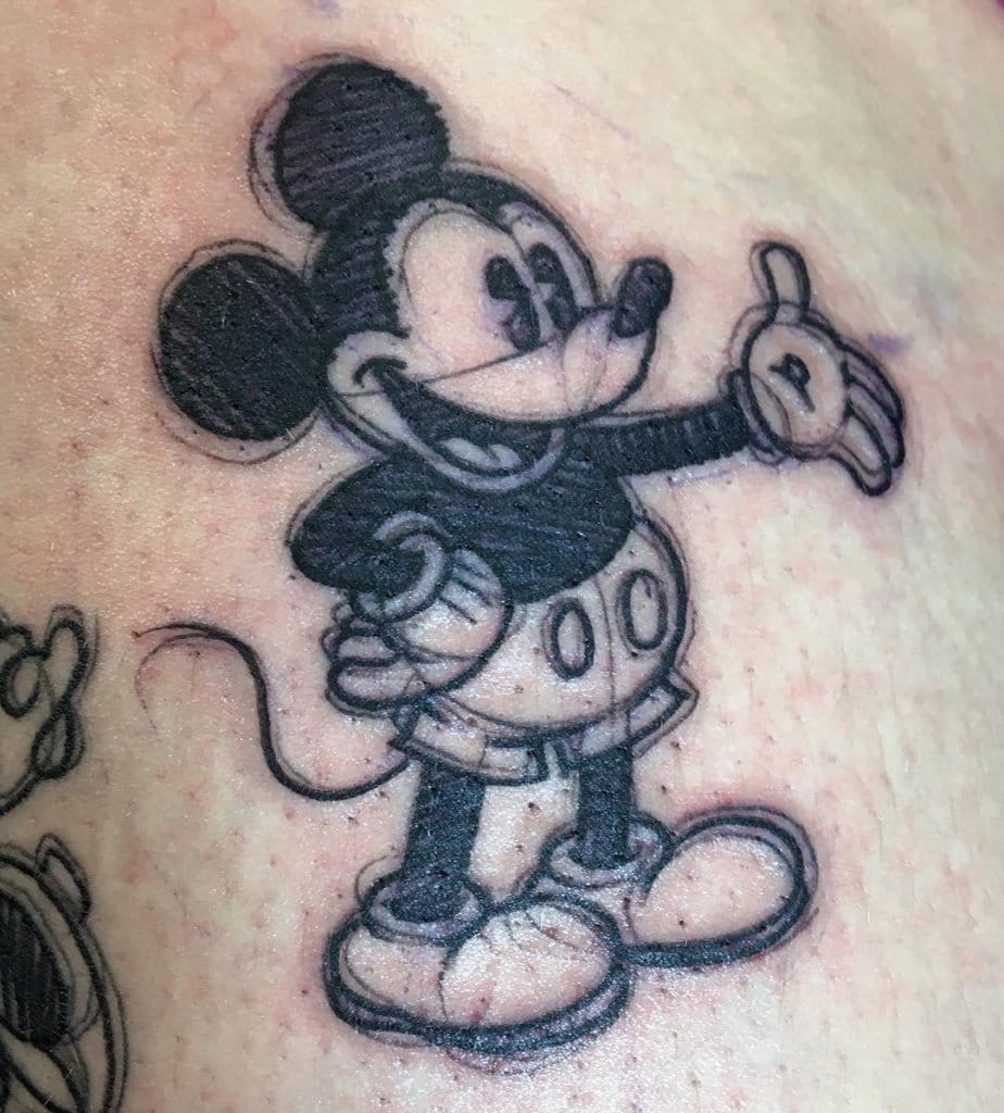 mickey mouse tattoo