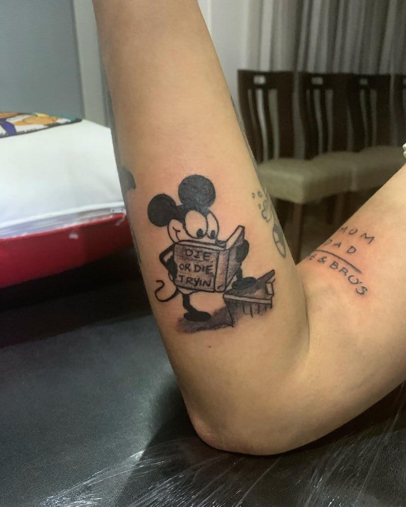 mickey mouse tattoo