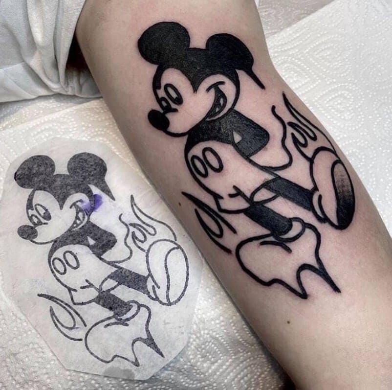 mickey mouse tattoo