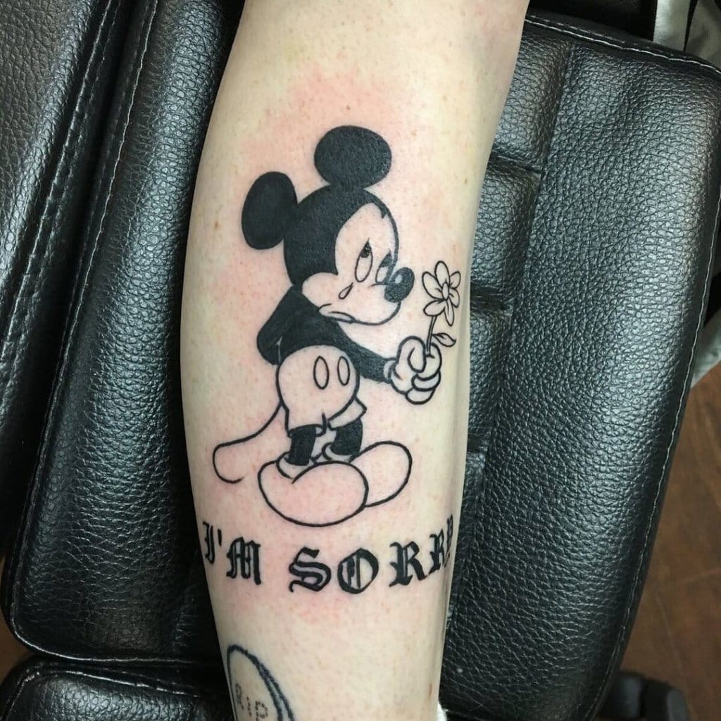 mickey mouse tattoo