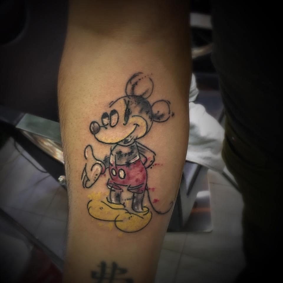 mickey mouse tattoo