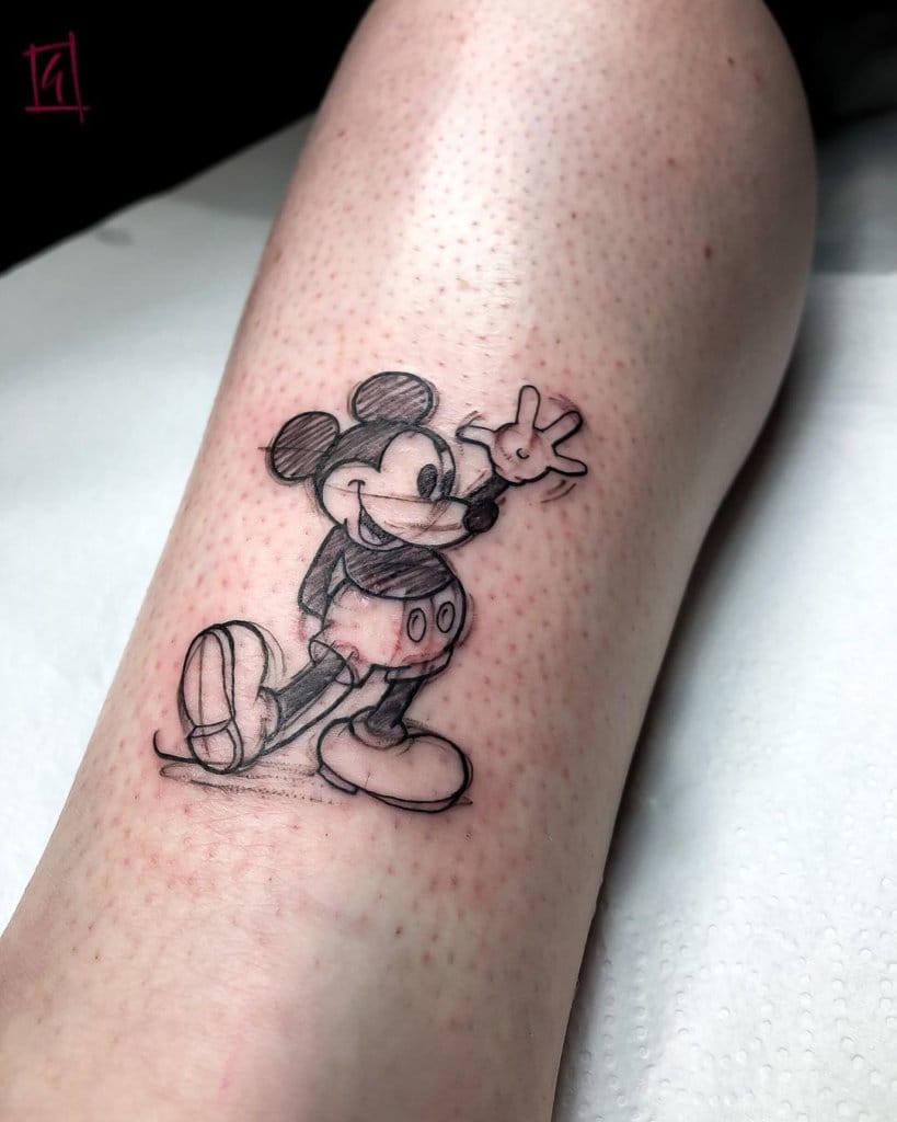 mickey mouse tattoo