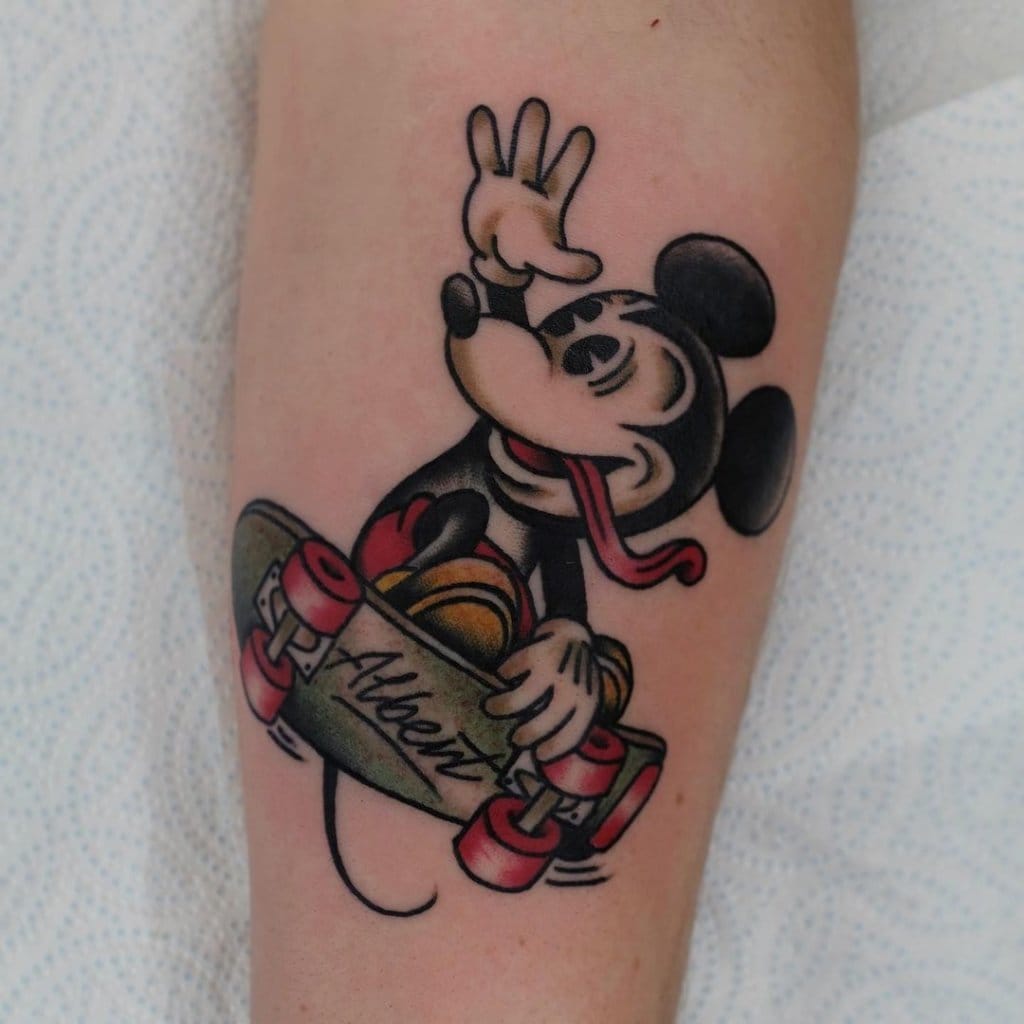 mickey mouse tattoo