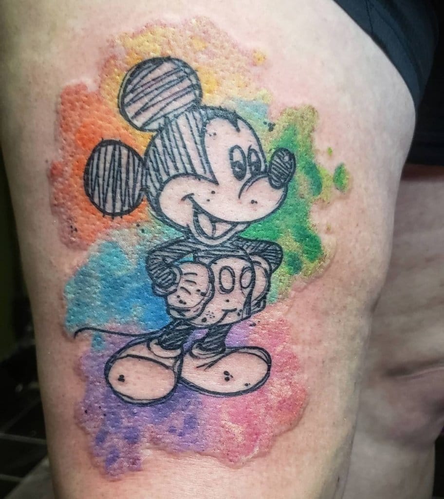 mickey mouse tattoo