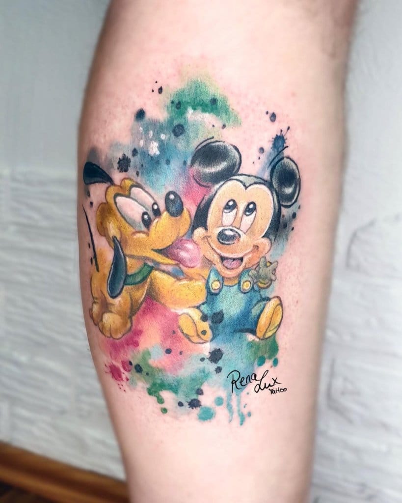 mickey mouse tattoo