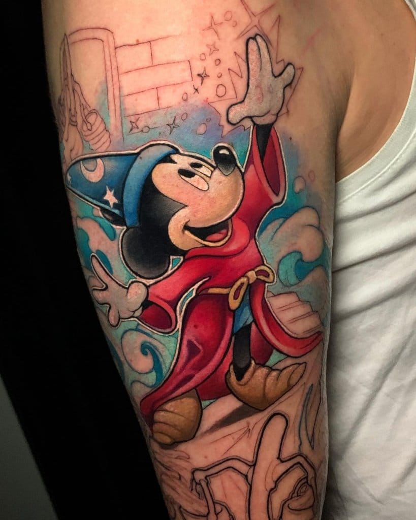 mickey mouse tattoo