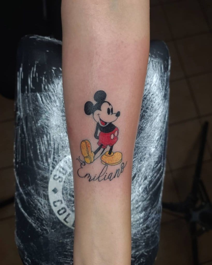 mickey mouse tattoo