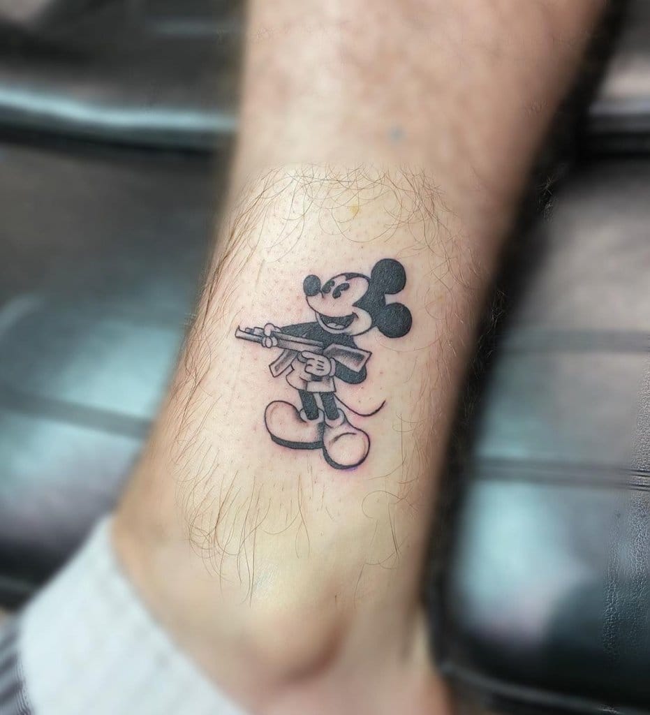 mickey mouse tattoo