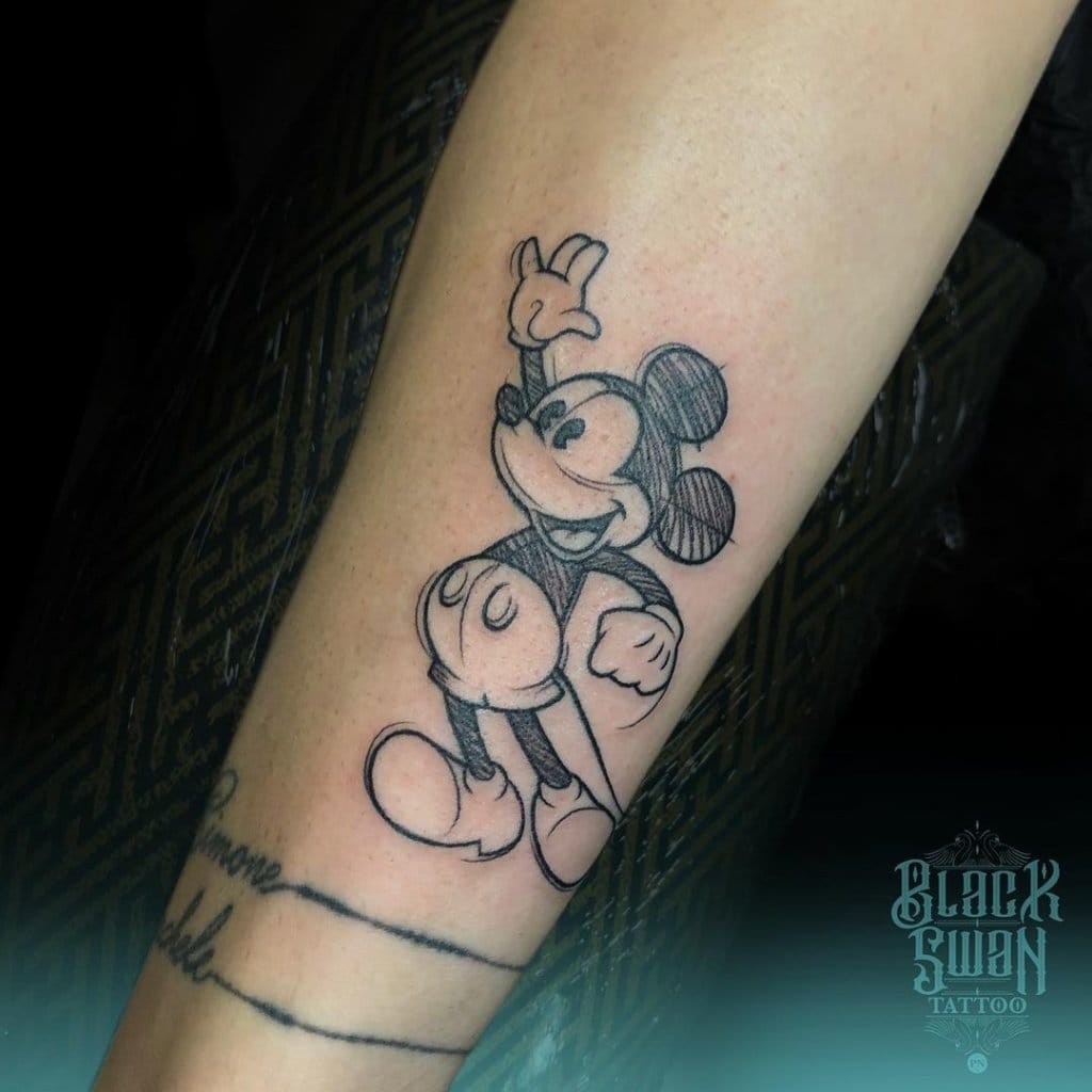 mickey mouse tattoo