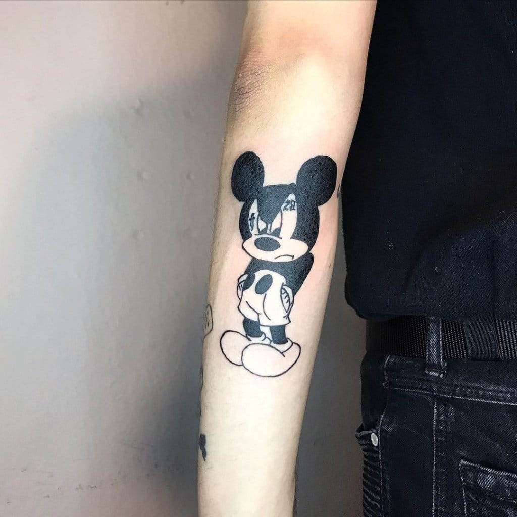 mickey mouse tattoo